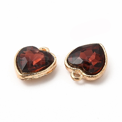 Faceted Glass Rhinestone Pendants GLAA-I051-B04-1