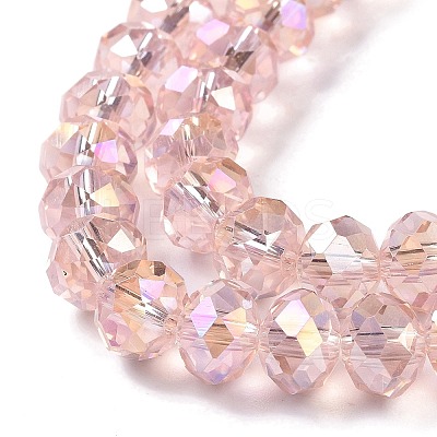 Electroplate Glass Beads Strands EGLA-D020-8x5mm-69-1