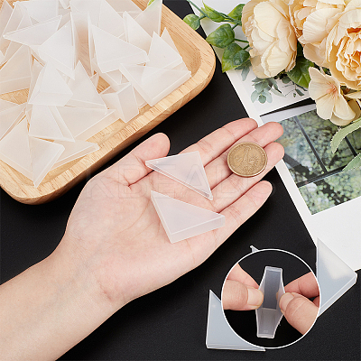 50Pcs 5 Styles Plastic Triangle Corner Protector FIND-NB0005-47-1