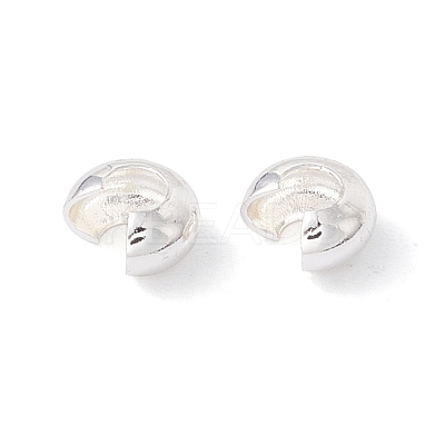 Brass Crimp Beads Covers KK-P219-05B-S-1
