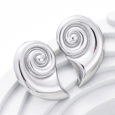 304 Stainless Steel Stud Earrings for Women LS-EJEW-K306-06P-1