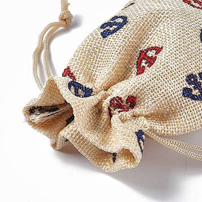 Burlap Packing Pouches Drawstring Bags ABAG-L016-A10-1