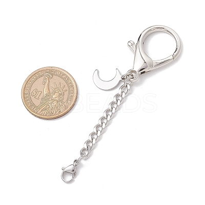 3Pcs 3 Styles Alloy & 304 Stainless Steel Lobster Claw Clasps HJEW-JM03381-1