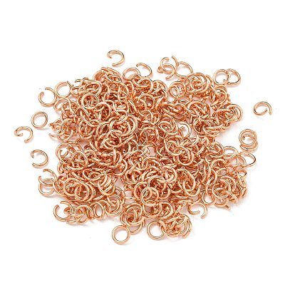 304 Stainless Steel Open Jump Rings STAS-O107-06RG-I-1