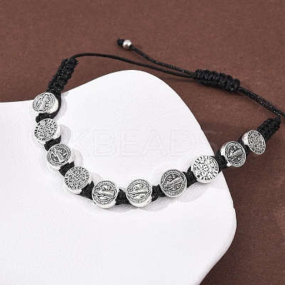 Nylon Rope Braided Bracelet for Women BJEW-Z156-03AS-02-1
