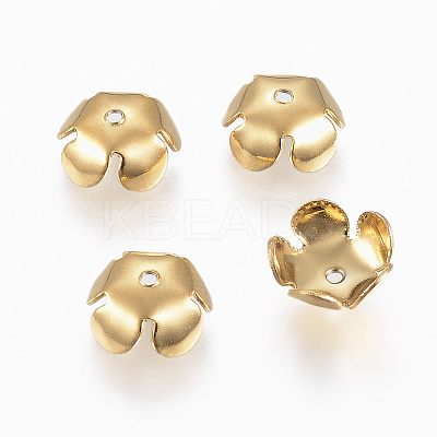 Ion Plating(IP) 304 Stainless Steel Bead Cap STAS-E145-06G-1