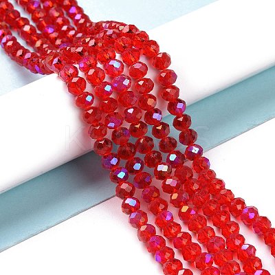Electroplate Glass Beads Strands EGLA-A034-T6mm-L09-1