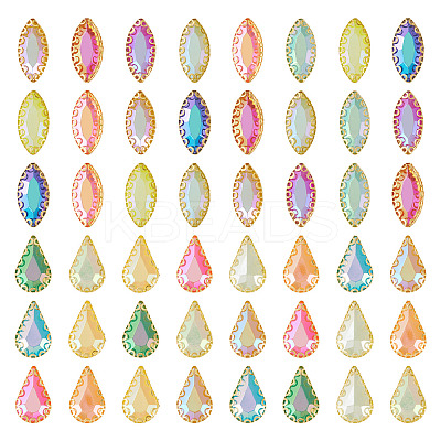 2 Bags 2 Styles Sew on Rhinestones RESI-TA0004-54-1