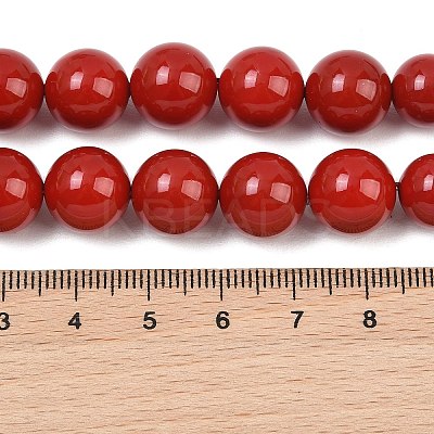 Electroplated Shell Pearl Graduated Beads Strands BSHE-C011-04-01-1