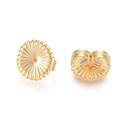 Brass Ear Nuts KK-L198-008G-1