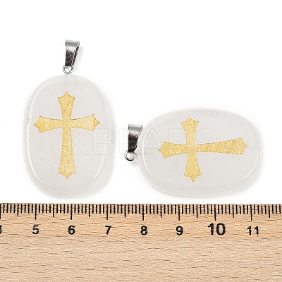 Natural Quartz Crystal Pendants G-S392-01F-1