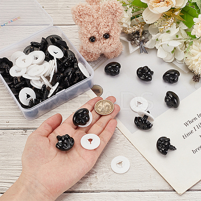 30 Sets Plastic Dog Safety Craft Noses FIND-GO0002-17F-1