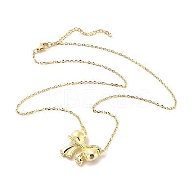 304 Stainless Steel Pendant Necklaces NJEW-U002-17G-1