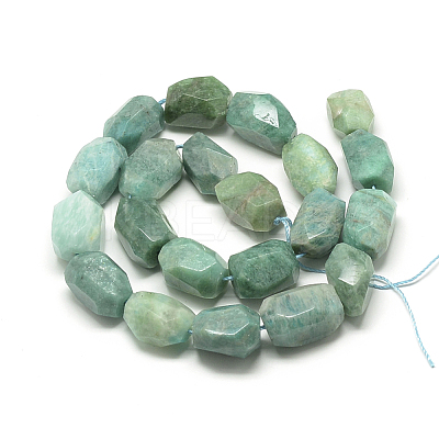 Natural Amazonite Crystal Beads Strands G-R425-15-1