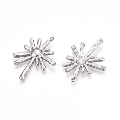 304 Stainless Steel Pendants STAS-T064-62P-1