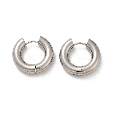 202 Stainless Steel Polishing Hoop Earrings EJEW-M106-02P-03-1