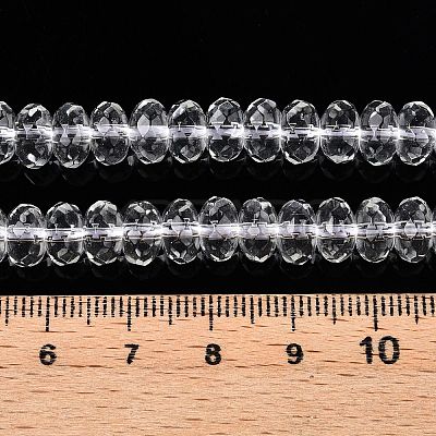 Transparent Glass Beads Strands GLAA-N001-61B-1