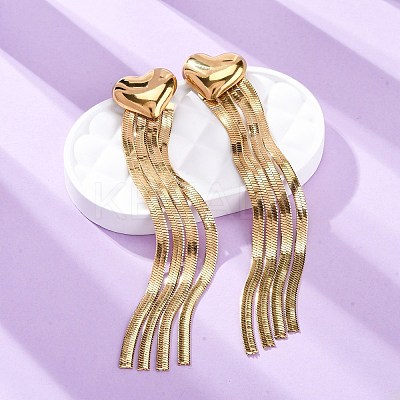 304 Stainless Steel Stud Earrings EJEW-Z098-02G-1