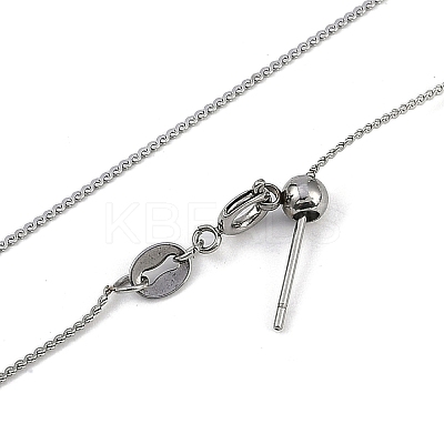 201 Stainless Steel Serpentine Chain Necklaces NJEW-H042-07P-01-1