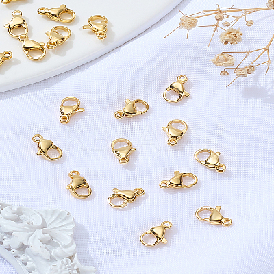 20Pcs 304 Stainless Steel Lobster Claw Clasps STAS-LP0005-05-1
