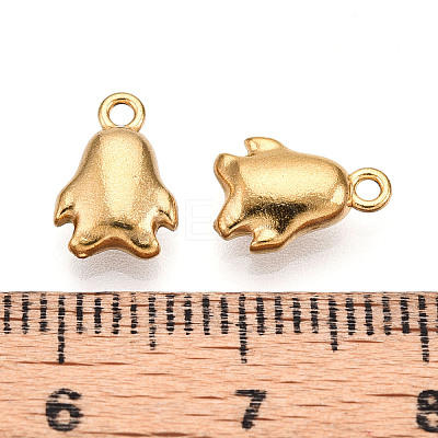 Ion Plating(IP) 304 Stainless Steel Charms STAS-N110-09G-1