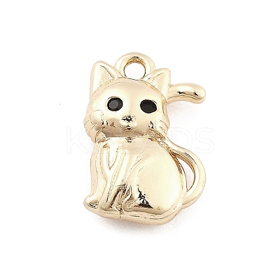Brass Micro Pave Cubic Zirconia Pendants KK-M306-06G-06-1