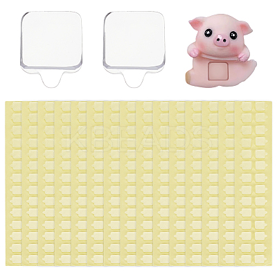 Square Acrylic Duble Sided Stickers DIY-WH0678-62A-1
