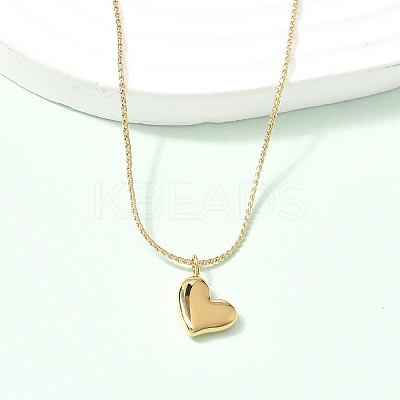 304 Stainless Steel Pendant Necklaces for Women NJEW-U040-02B-G-1