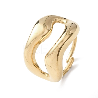 304 Stainless Steel Cuff Rings RJEW-P177-01I-G-1
