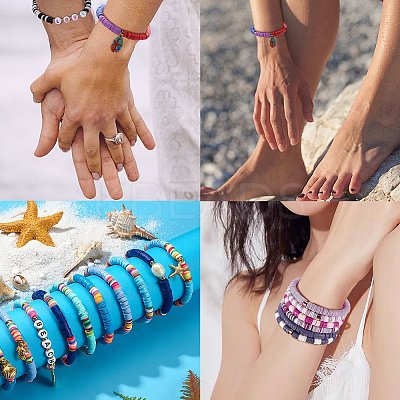 134.4g 28 Colors Handmade Polymer Clay Beads CLAY-SZ0001-34-1