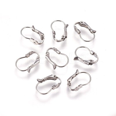 Tarnish Resistant 304 Stainless Steel Leverback Earring Findings STAS-E460-04P-1