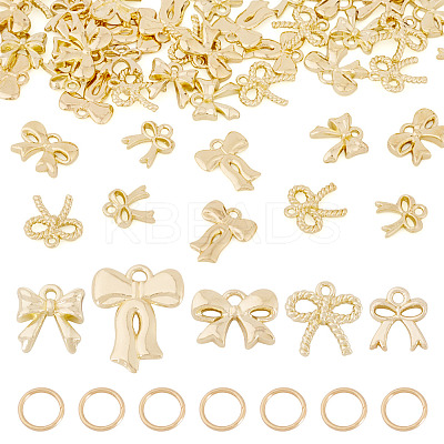 50Pcs Bowknot Alloy Pendants FIND-TA0008-62-1