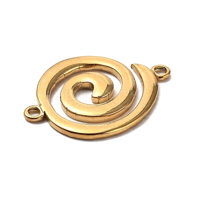 304 Stainless Steel Spiral Connector Charms LS-STAS-P395-06G-1