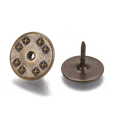 Brass Butterfly Clutches Pin Backs KK-Z003-01AB-1