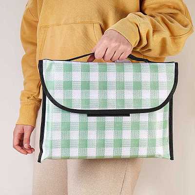 Portable Tartan Patern Non Woven Picnic Mat JX572B-01-1