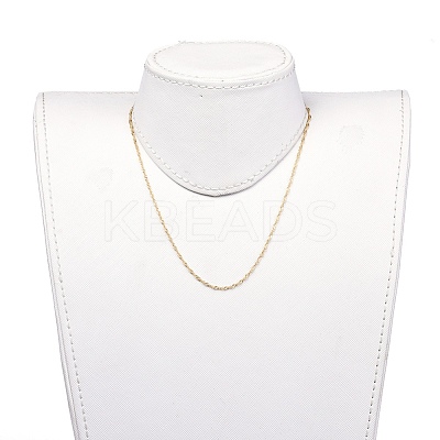 304 Stainless Steel Singapore Chain Necklaces NJEW-JN02662-02-1