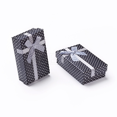 Cardboard Necklace Boxes with Bowknot and Sponge Inside CBOX-R012-4-1