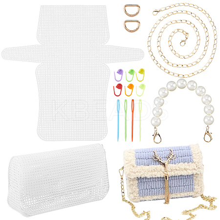 DIY Plastic Knitting Crochet Bag Making Kits DIY-CP0012-65-1