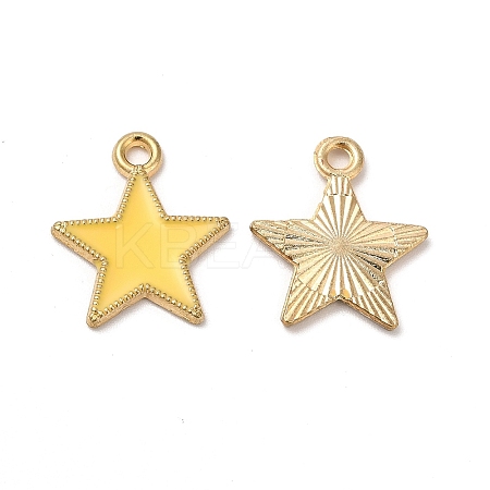 Alloy Enamel Pendants ENAM-C005-01G-04-1