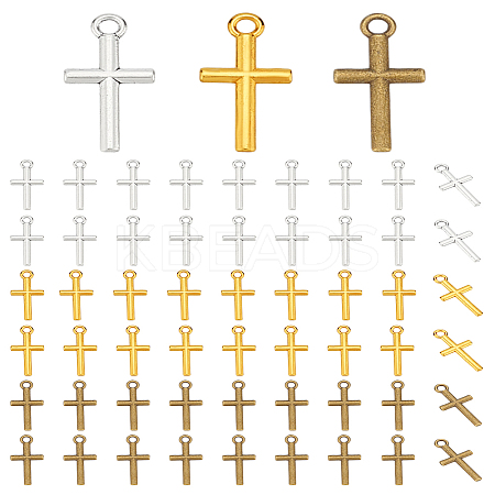 150Pcs 3 Colors Alloy Pendants FIND-LP0001-28-1