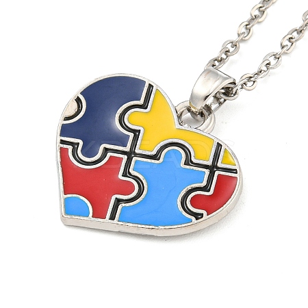 201 Stainless Steel Cable Chain Necklaces NJEW-G138-07P-1