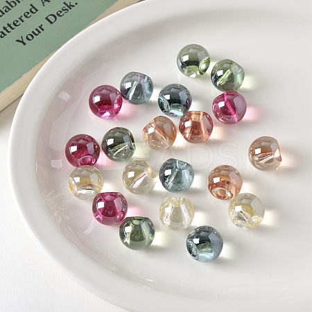 Transparent Acrylic Beads OACR-H038-50-1