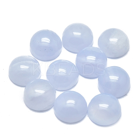 Natural Blue Lace Agate Cabochons G-O185-01E-02-1
