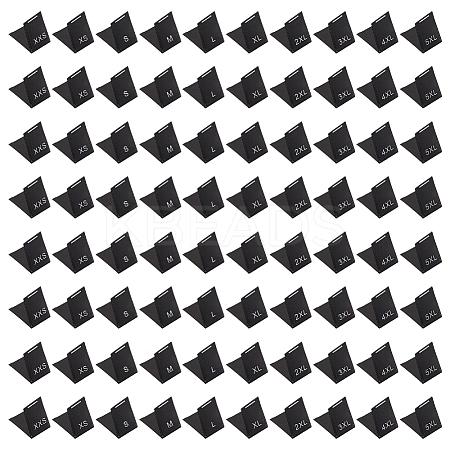 500Pcs 10 Styles Polyester Clothing Size Labels FIND-BC0014-07A-1