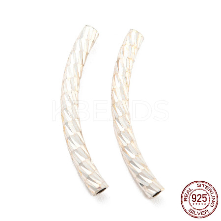 925 Sterling Silver Tube Beads STER-Q191-01A-S-1