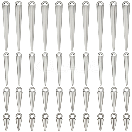 120Pcs 4 Styles Tibetan Style Alloy Pendants FIND-SC0009-57-1