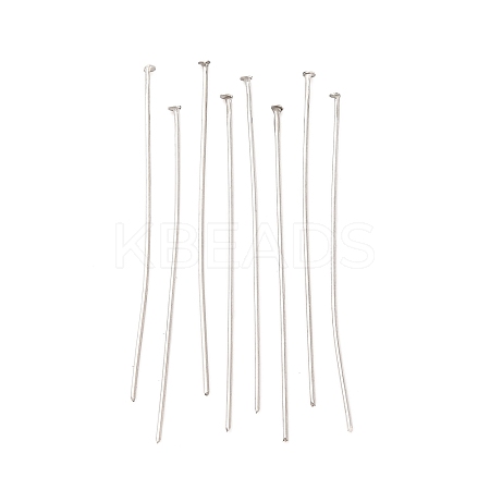 Tarnish Resistant 304 Stainless Steel Flat Head Pins STAS-E023-0.6x40mm-1