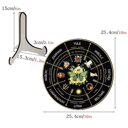 Wooden Wheel Calendar PW-WG31239-04-1