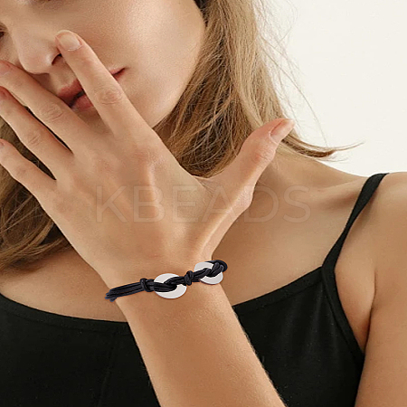 1Pc PU Leather Cord Bracelets BJEW-LP0003-53-1