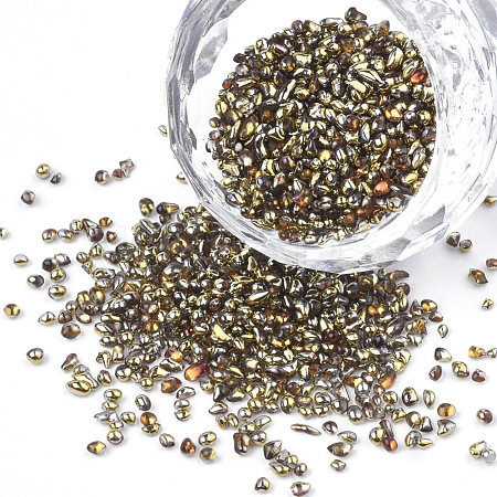 Plated Glass Seed Beads X-SEED-S016-05-1